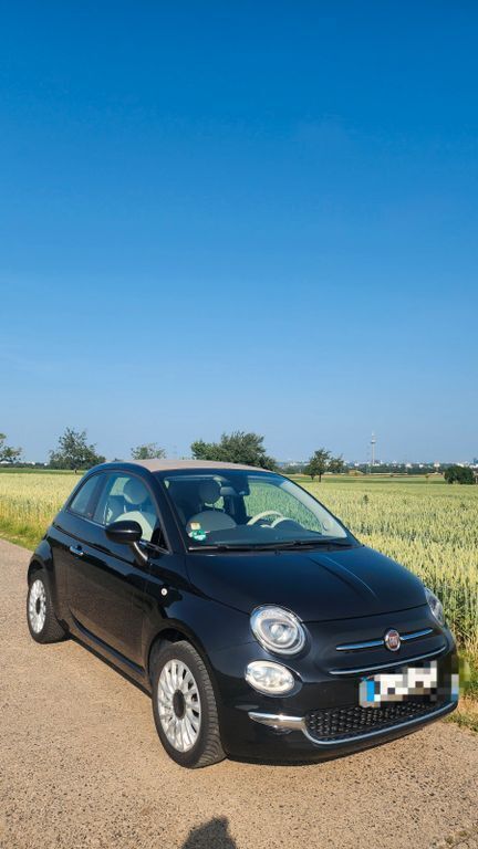 Schwarz Gebraucht 2017 Fiat 500C Lounge Cabrio | 10.200 € (Fairer Preis) - Bild 1/4