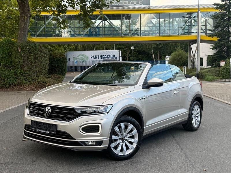 Silber Gebraucht 2021 VW T-Roc Cabriolet R-line Cabrio | 25.900 € (Superpreis) - Bild 1/4