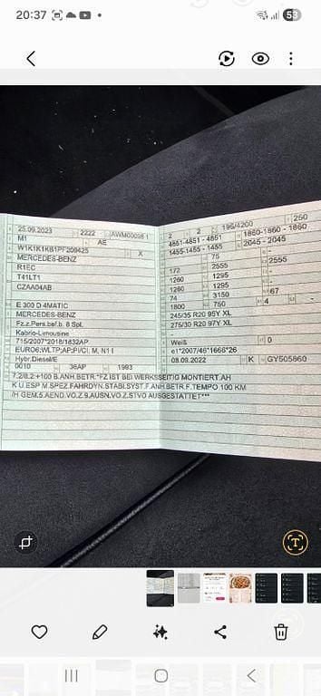 Gebraucht Mercedes E300 265 PS (194 kW) 2023 Weiß Cabrio