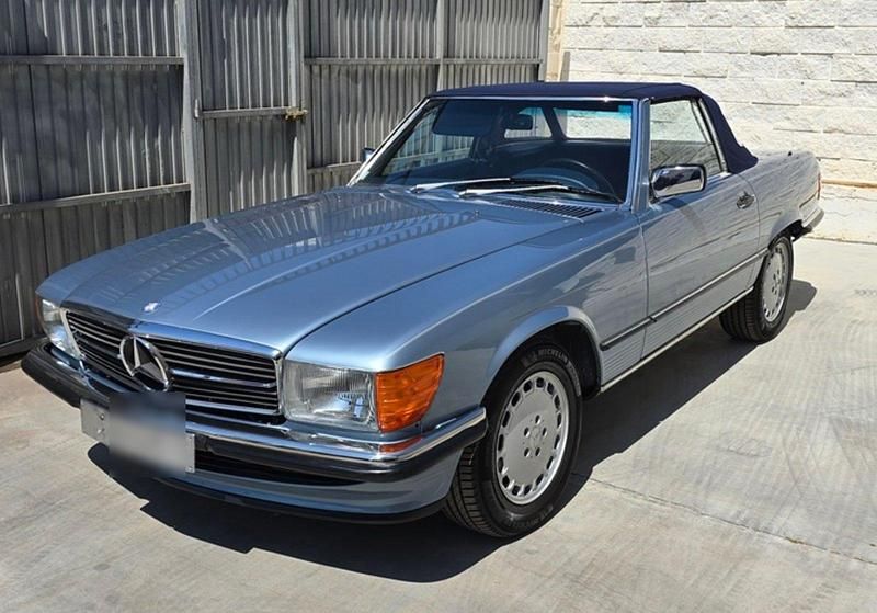 Blau Gebraucht 1988 Mercedes 560 Cabrio | 65.560 € - Bild 1/4