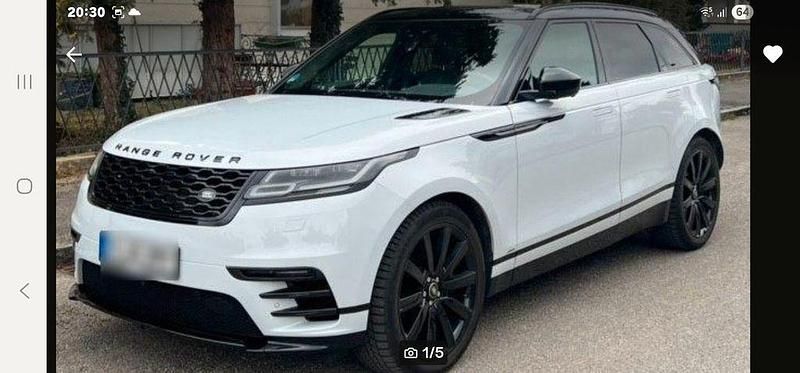 Weiß Gebraucht 2019 Land Rover Range Rover Velar R-Dynamic SUV | 32.900 € (Fairer Preis) - Bild 1/4