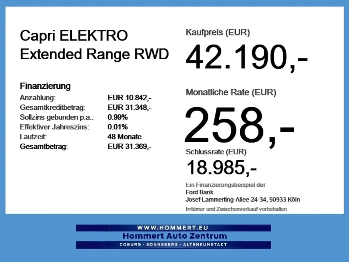 Uusi Ford Capri Extended Range 210 kW (286 HP) 2026 Musta Katumaasturi