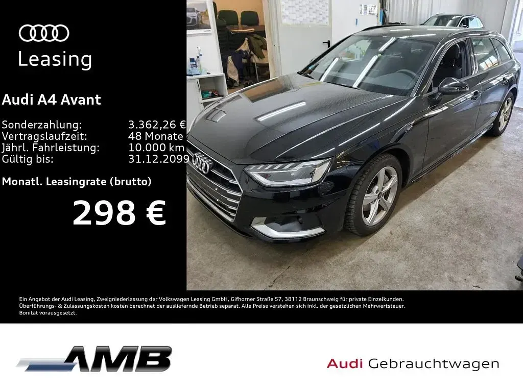 Second-hand Audi A4 Advanced Plus 204 CP (150 kW) 2023 Negru Break