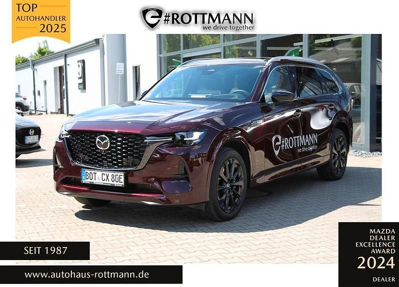 Rot Gebraucht 2024 Mazda CX-80 Homura-Line SUV | 53.450 € (Etwas zu teuer) - Bild 1/4