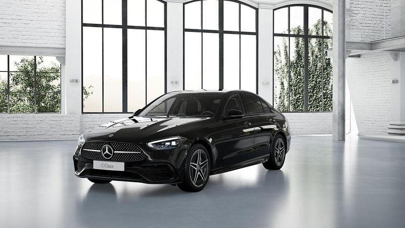 Unilack schwarz Gebraucht 2023 Mercedes C220 AMG Limousine | 38.980 € (Fairer Preis) - Bild 1/4