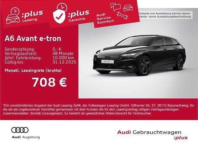 Mythosschwarz metallic Gebraucht 2024 Audi A6 e-tron Performance Kombi | 74.890 € (Teuer) - Bild 1/4