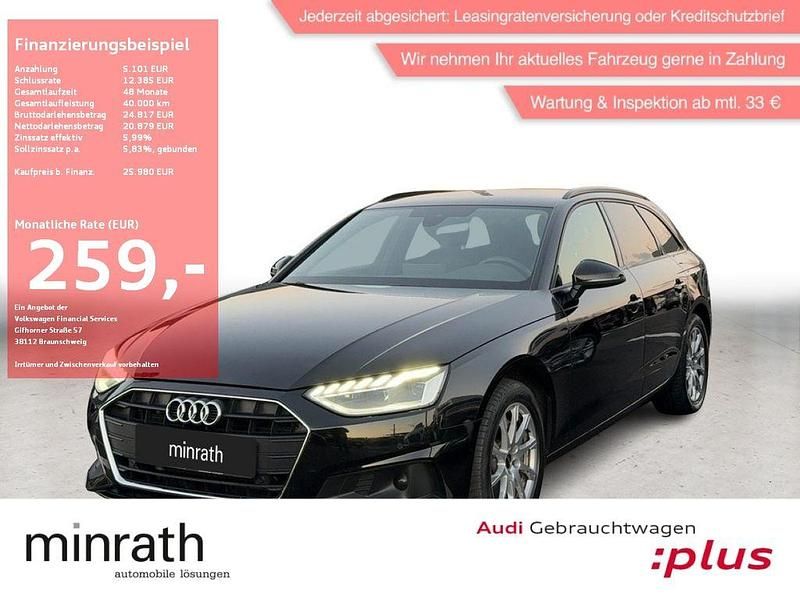 Schwarz Gebraucht 2023 Audi A4 Basis Kombi | 25.980 € (Guter Preis) - Bild 1/4