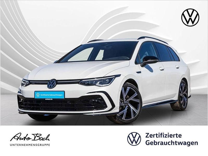 Oryxweiß perlmutteffekt Gebraucht 2023 VW Golf VIII R-line Kombi | 38.480 € - Bild 1/4