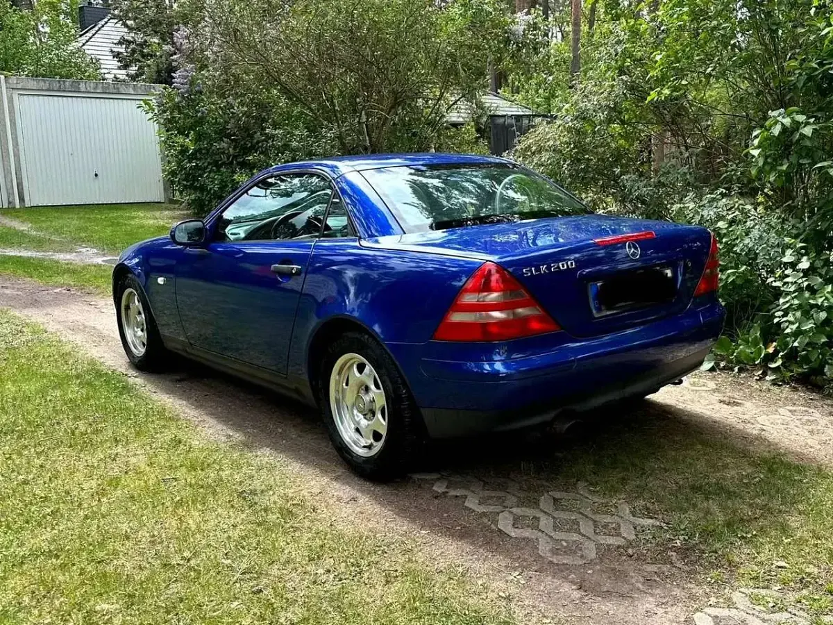 Second-hand Mercedes SLK200 136 CP (100 kW) 1999 Albastru Cabrio