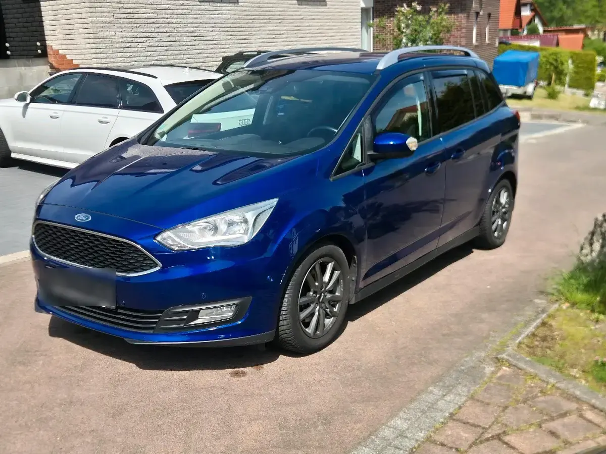 Gebraucht Ford Grand C-Max 125 PS (91 kW) 2017 Blau Van / Kleinbus
