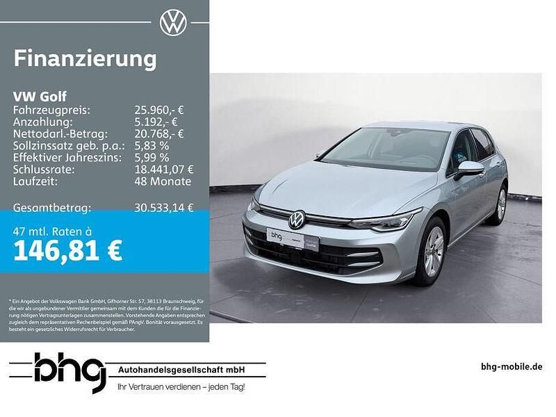 Gebraucht VW Golf VIII Life 116 PS (85 kW) 2025 Silber Limousine