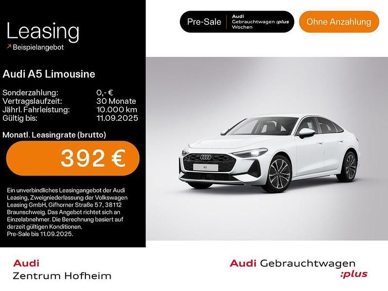 Gletscherweiß metallic Gebraucht 2025 Audi A5 Sport Coupé | 44.990 € (Superpreis) - Bild 1/3