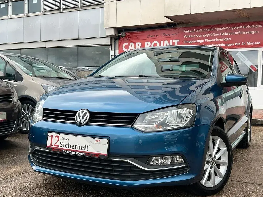 Gebraucht VW Polo LOUNGE 90 PS (66 kW) 2015 Blau Kleinwagen