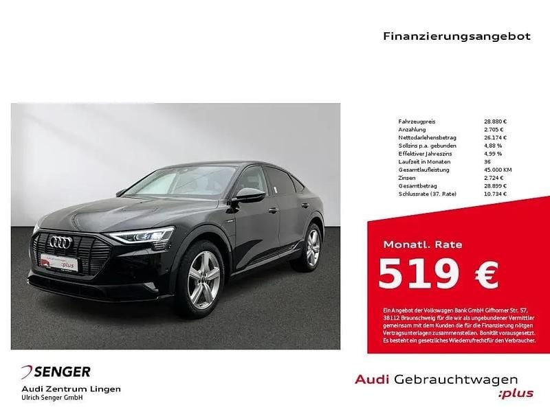 Gebraucht Audi e-tron Sportback Advanced 230 kW (313 PS) 2022 Brillantschwarz SUV