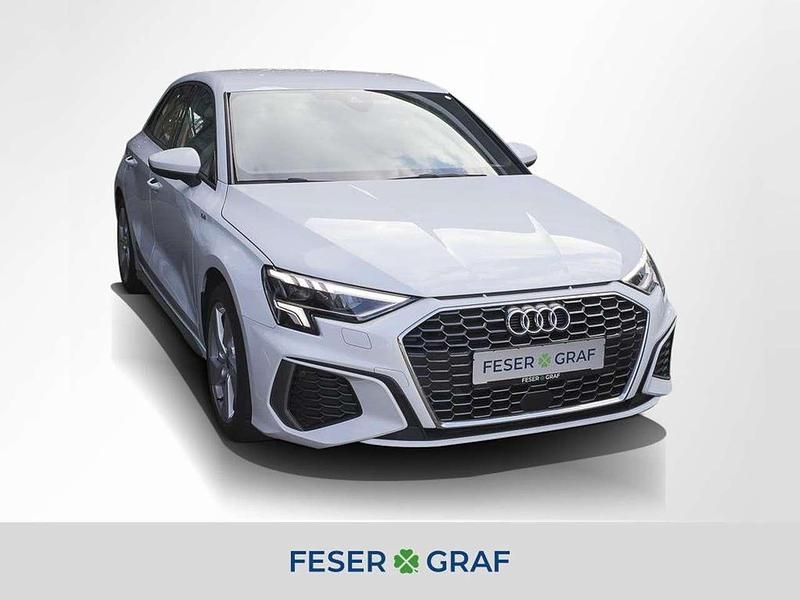 Gletscherweiß Gebraucht 2023 Audi A3 S-Line Limousine | 29.880 € (Fairer Preis) - Bild 1/4