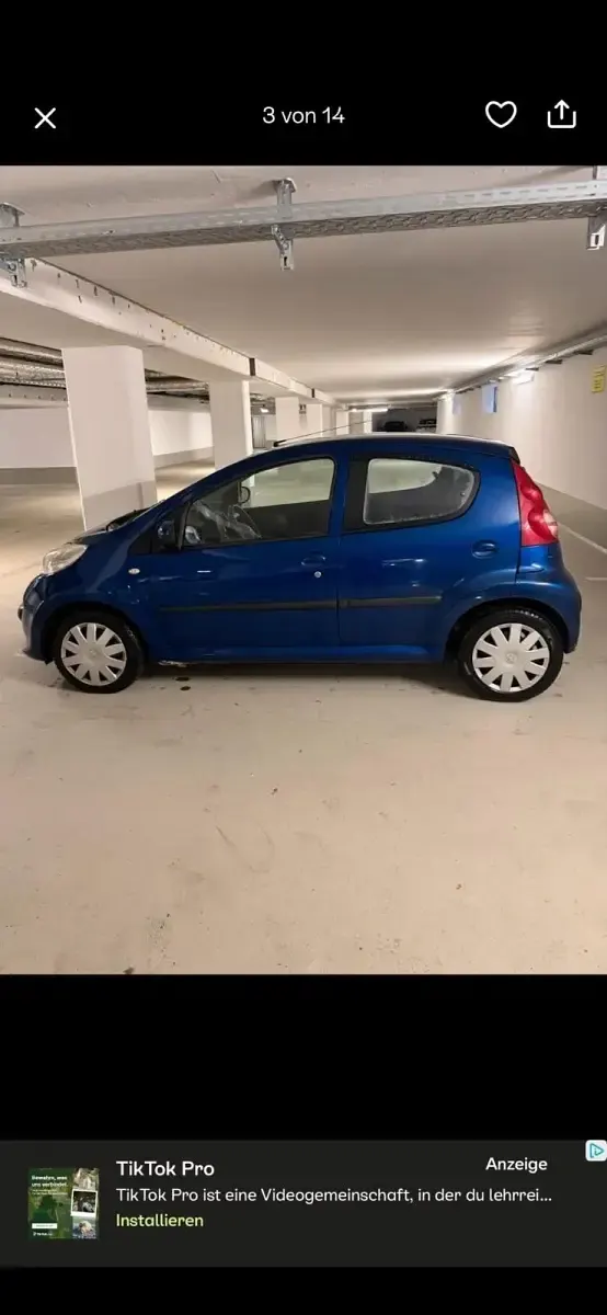 Gebraucht Peugeot 107 68 PS (50 kW) 2006 Blau Kleinwagen