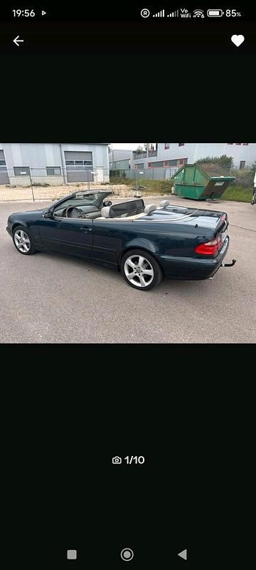 Schwarz Gebraucht 2001 Mercedes CLK230 Cabrio | 2.300 € (Superpreis) - Bild 1/4