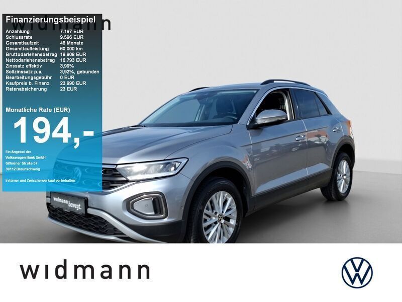 Pyritsilber metallic Gebraucht 2024 VW T-Roc Life SUV | 23.850 € (Fairer Preis) - Bild 1/4