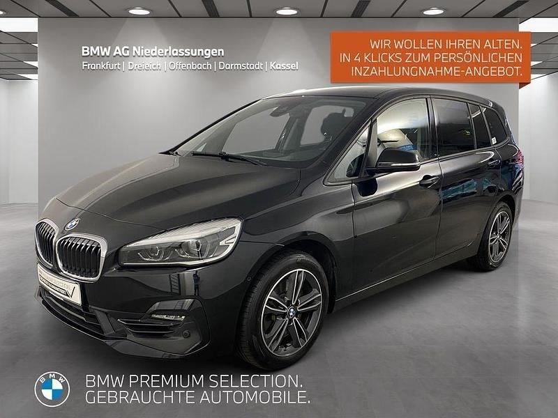 Schwarz Gebraucht 2021 BMW 220 Gran Tourer Sport Line Van / Kleinbus | 24.870 € (Fairer Preis) - Bild 1/4