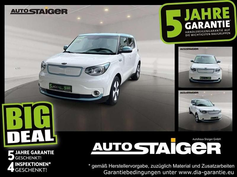 Snow white pearl (dach: blau) Gebraucht 2018 Kia Soul EV Play SUV | 11.990 € (Fairer Preis) - Bild 1/4