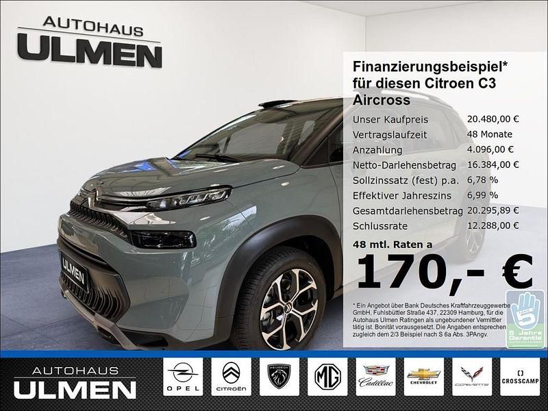 Manhattan green/typ aussenverkleidung spiegel flach standard (gruen) Gebraucht 2023 Citroën C3 Aircross PureTech SUV | 20.480 € (Etwas zu teuer) - Bild 1/4