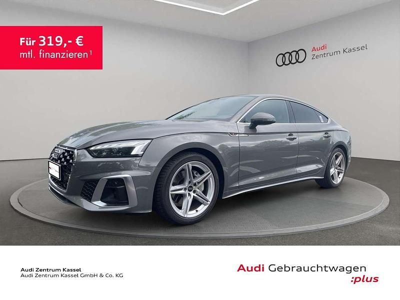 Chronosgrau metallic Gebraucht 2023 Audi A5 Sportback S-Line Limousine | 44.490 € (Fairer Preis) - Bild 1/3
