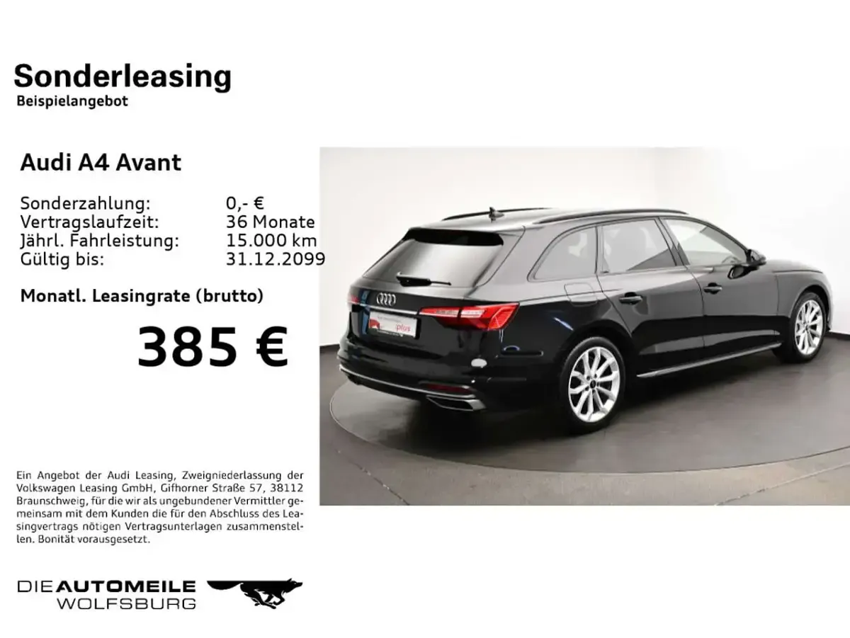 Brugt Audi A4 Advanced 204 HK (150 kW) 2023 Sort Stationcar