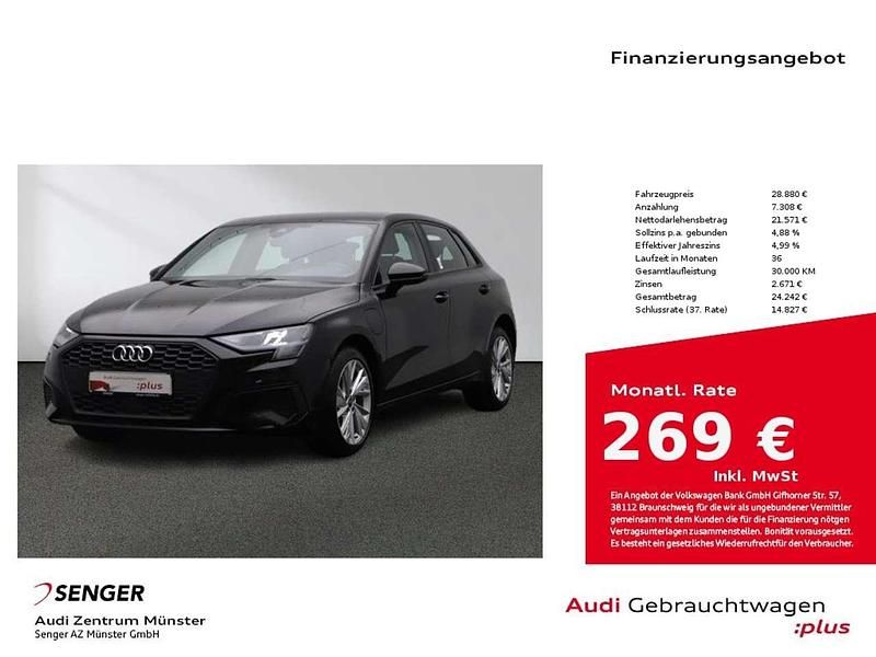 Brillantschwarz Gebraucht 2022 Audi A3 e-tron Business Kleinwagen | 28.880 € (Etwas zu teuer) - Bild 1/4