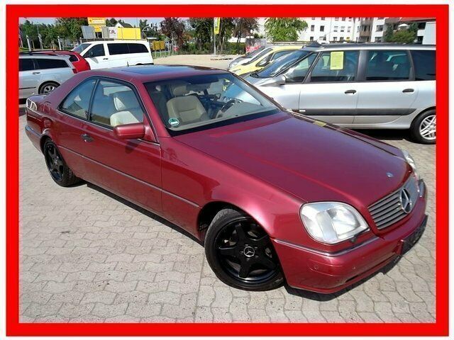 Rot (metallic) Gebraucht 1997 Mercedes CL600 Coupé | 14.900 € (Superpreis) - Bild 1/4