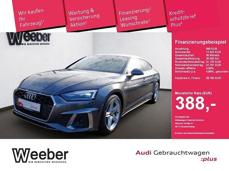 Gebraucht Audi A5 Sportback S-Line 163 PS (119 kW) 2022 Grau Kleinwagen