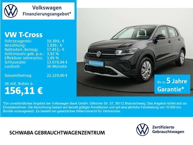 Gebraucht VW T-Cross 95 PS (69 kW) 2025 Schwarz SUV