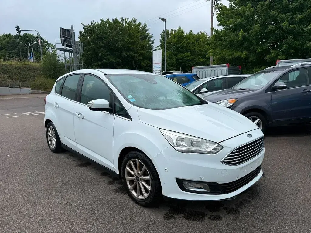 Gebraucht Ford C-MAX Titanium 120 PS (88 kW) 2015 Weiß Van / Kleinbus