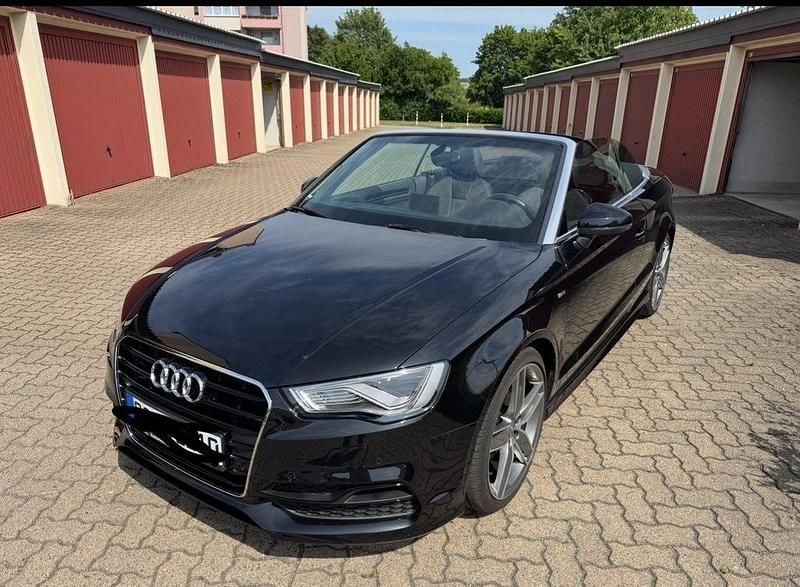Schwarz Gebraucht 2013 Audi A3 Cabriolet S-Line Cabrio | 16.490 € (Teuer) - Bild 1/4