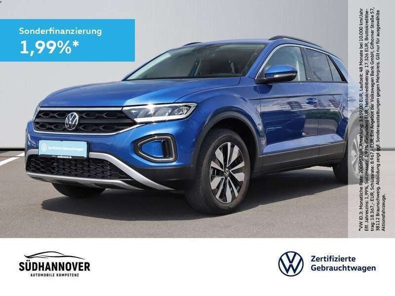 Blau Gebraucht 2024 VW T-Roc Move SUV | 29.549 € (Guter Preis) - Bild 1/4