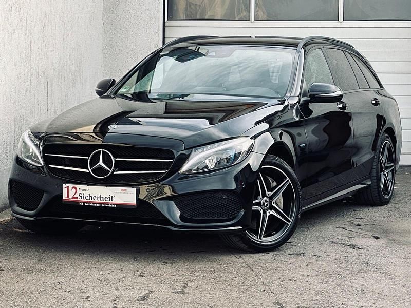 Schwarz Gebraucht 2017 Mercedes C350e AMG line Kombi | 20.990 € (Fairer Preis) - Bild 1/4