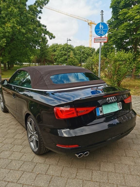 Schwarz Gebraucht 2014 Audi A3 Cabriolet S-Line Cabrio | 13.500 € (Guter Preis) - Bild 1/4