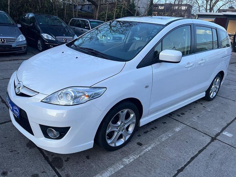 Weiß Gebraucht 2010 Mazda 5 Active Plus Van / Kleinbus | 9.990 € - Bild 1/4
