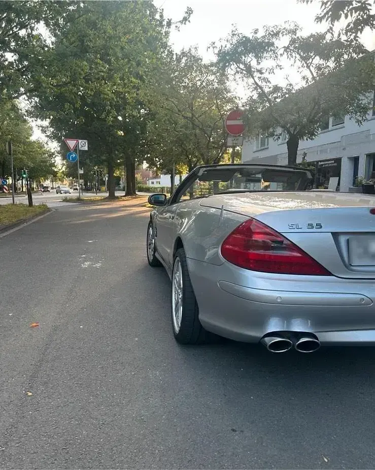 Gebraucht Mercedes SL500 AMG 306 PS (225 kW) 2002 Silber Cabrio
