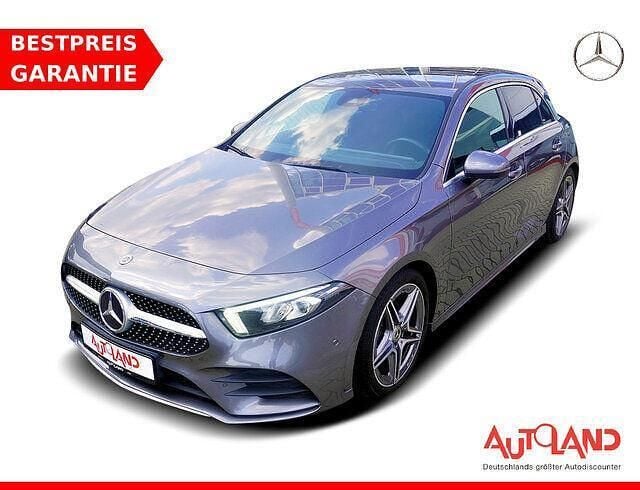 Grau Gebraucht 2018 Mercedes A200 AMG line Limousine | 23.990 € (Fairer Preis) - Bild 1/4