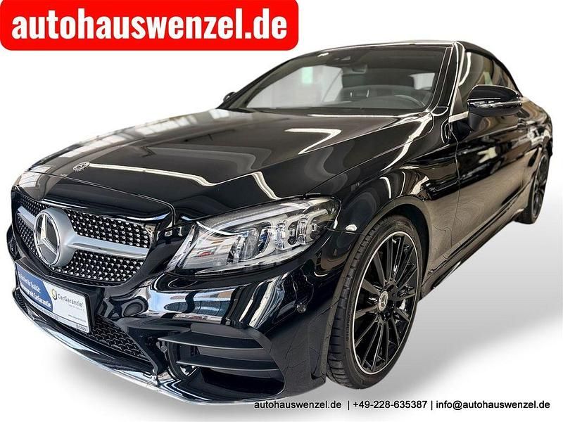 Schwarz Gebraucht 2021 Mercedes C220 AMG Cabrio | 39.950 € (Etwas zu teuer) - Bild 1/4