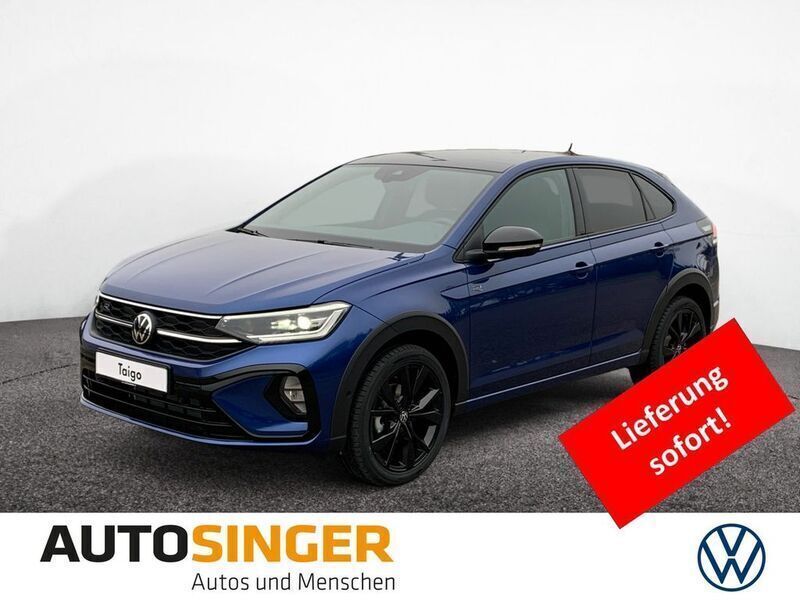 Reef blue metallic schwarz Gebraucht 2025 VW Taigo Design SUV | 34.880 € - Bild 1/4