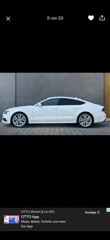 Gebraucht Audi A7 Sportback Ambiente 218 PS (160 kW) 2014 Weiß Kleinwagen