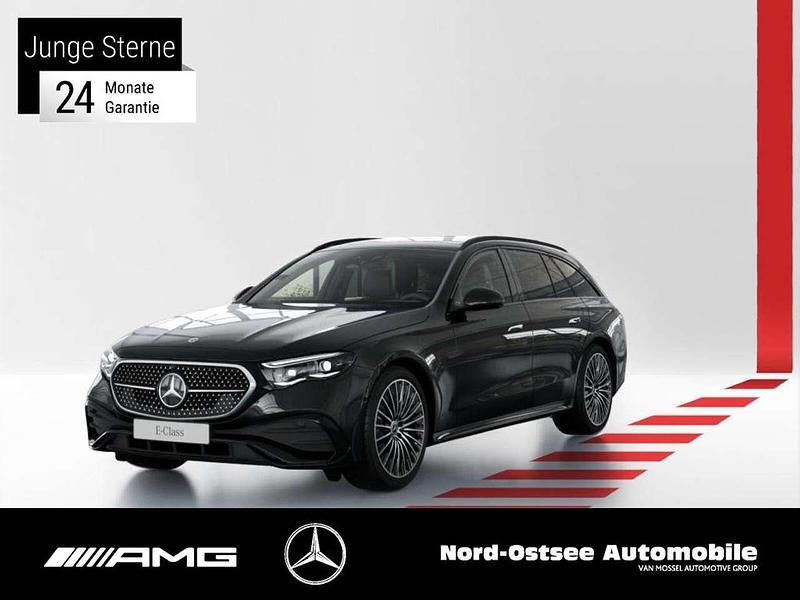 Metalliclack obsidianschwarz Gebraucht 2025 Mercedes E220 Night Kombi | 59.390 € (Teuer) - Bild 1/2