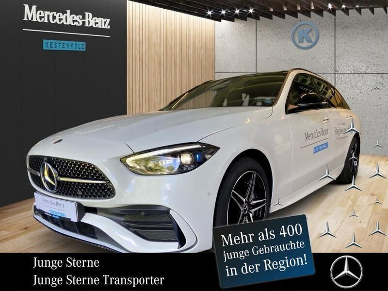 Weiß Gebraucht 2024 Mercedes C300e AMG Limousine | 48.980 € (Superpreis) - Bild 1/4