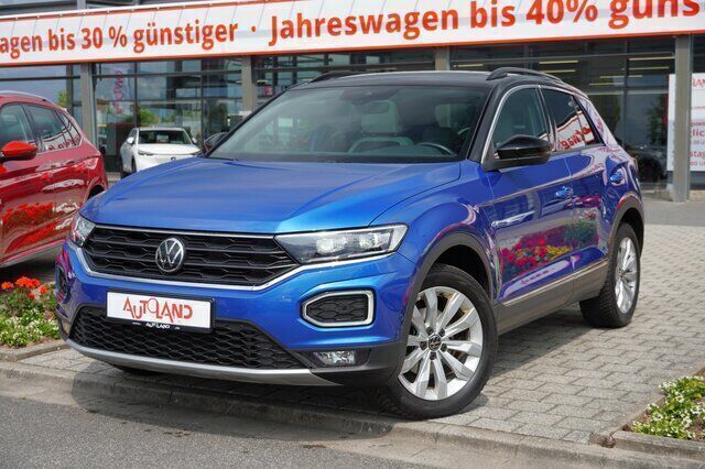 Blau Gebraucht 2021 VW T-Roc Sport SUV | 22.950 € (Fairer Preis) - Bild 1/4