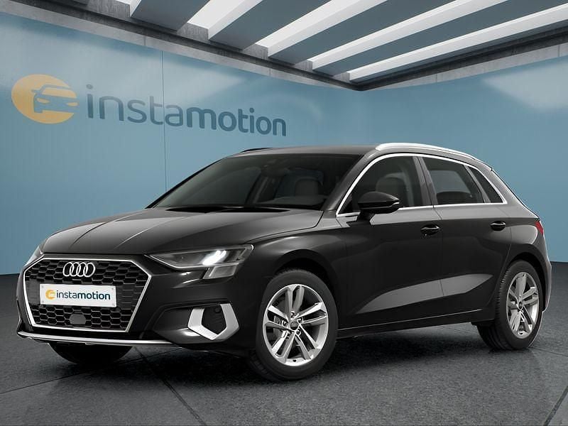 Schwarz Gebraucht 2022 Audi A3 Sportback Kleinwagen | 23.449 € (Fairer Preis) - Bild 1/4