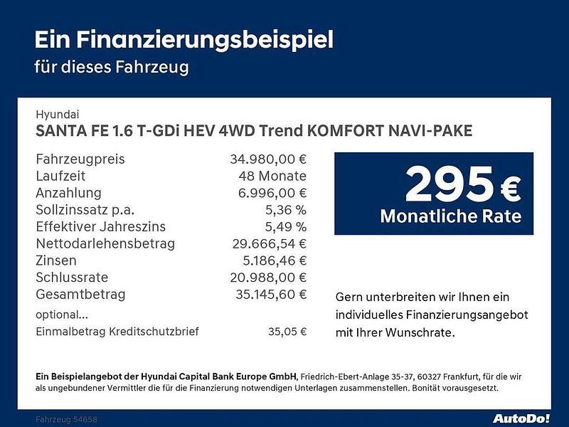 Gebraucht Hyundai Santa Fe Comfort 230 PS (169 kW) 2023 Abyss black SUV