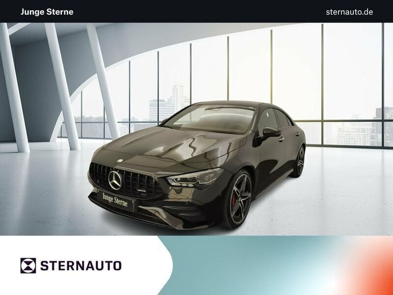 Metalliclack kosmosschwarz Gebraucht 2024 Mercedes CLA35 AMG Night Coupé | 47.362 € (Guter Preis) - Bild 1/4