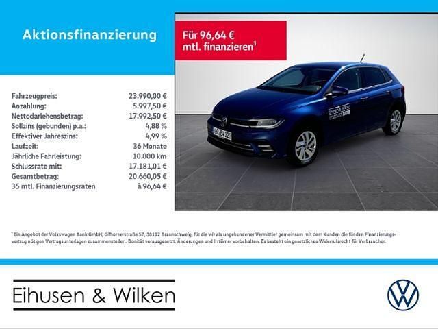 Reef blue metallic Gebraucht 2025 VW Polo Style Kleinwagen | 23.990 € (Etwas zu teuer) - Bild 1/4