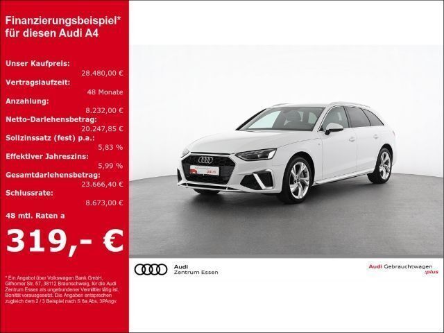 Ibisweiß Gebraucht 2022 Audi A4 S-Line Kombi | 28.480 € (Guter Preis) - Bild 1/3